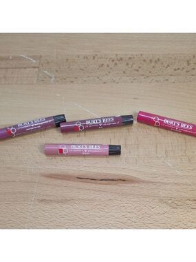 Burt's Bees Lip Shimmer Collection - Red and Pink Hues 4 Colors